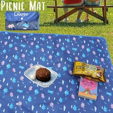 방수 돗자리 피크닉매트 휴대용 감성 비치 캠핑 등산 대형돗자리 캠핑매트용품 피크닉돗자리, 가방일체 피크닉매트/체크 레드