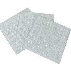 3M 防撞墊 100入 3張 透明墊 橡膠緩衝墊 防門撞 多用途貼紙, 3個, 透明