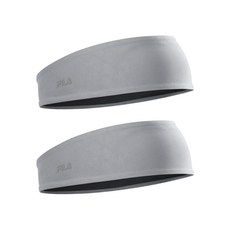 휠라 핏 스포츠 헤어밴드, 그레이, 2개