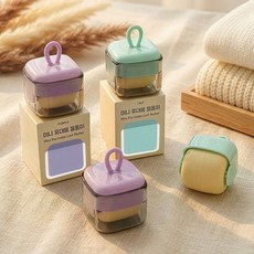 스탠다드엔 휴대용 미니 돌돌이 반영구 물로 씻는 먼지 털제거 롤러 2개입, 민트+퍼플, 1세트