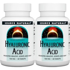 소스내추럴스 히알루론산 100mg 테블릿, 2개, 30개