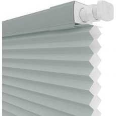 Changshade 씽크대 세정제 창쉐이드 커스텀 노 드릴 도구 무선 셀룰러 음영 빛 필터링 창문용 1.5인치 하니콤 블라인드 실내 어둡게 하는 단열 그레이 Q1629165, Grey-light Filtering, 1개