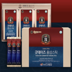 한국고려홍삼 굿데이즈 홍삼스틱 + 쇼핑백, 12g 30포, 1세트