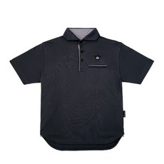 源豐釣具 GAMAKATSU GM-3636 皇冠POLO衫 短袖上衣 釣魚衣 休閒POLO衫 T恤 短T, 黑LL