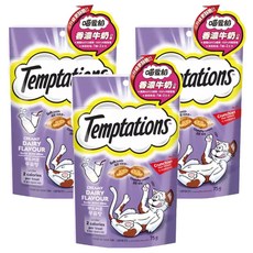 Temptations 喵愛餡 貓點心, 香濃牛奶口味, 75g, 3包