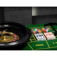 카지노게임 세트 룰렛 마작 턴테이블 보드게임 세트, 1개, 10인치 룰렛 세트