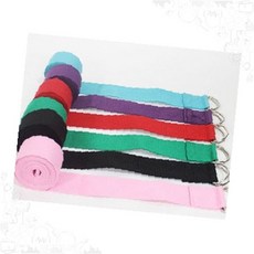 요가스트랩 스트레칭밴드 운동보조용품 홈트레이닝 테스 치료 컬러풀 면소재 링고리 휴대용, 1개, 요가스트랩(색상랜덤)