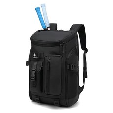 JYColofex 컬러 디자인 테니스 등산 여행 백팩 스포츠 피트니스 독립적인 신발 수납 공간 방수 15.6인치 컴퓨터 가방 라지 A 그레이 워터 블루 181903, 블랙