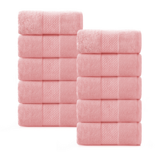 록신 명품 호텔수건 코마사 부드러운 고퀄리티 수건 540GSM 40수 10종세트 호텔 수건 40수, 10개, 핑크