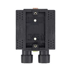 <더 탄탄박스> PVC 매입 조적 스위치 사오비 연용 통합3 통합4 통합5 박스 국내산 경량C타입 호환가능, 1개, 2. 사각박스(4OB)_조적, 2방출, 블랙, 10.2cm