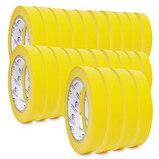홀스파워 SBT04 자동차 종이마스킹테이프 노랑 20mm x 40M, 24개