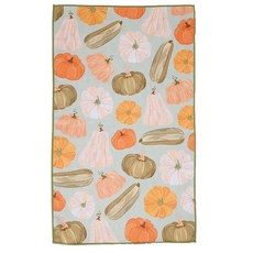 DII 45.7x76.2cm(18x30인치) 홀리데이 테마 양면 와플 극세사 타월 (가보 호박), 가보 호박