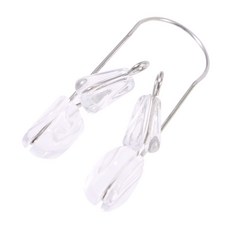 코를 위한 아름다운 3D 브릿지 U자형 클립 좁은 교정 높이기 장치, [01] transparent