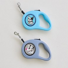 3미터 캐릭터 자동 리드줄, 블루, 1개