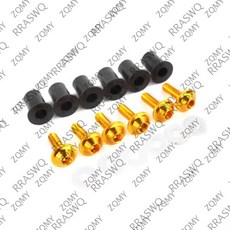 오토바이 윈드 스크린 스파이크 볼트 너트, 1개, 3. 금