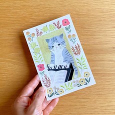 日本4legs插畫家明信片，圖畫書中的貓咪系列，精美收藏，傳遞溫馨祝福#new5