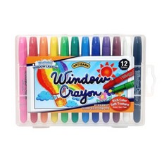 아티바바 윈도우크레용 12색 욕실크레용 목욕크레용 워셔블 아기크레용 목욕놀이, 1개