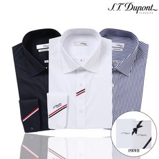 [백화점 정품] 에스티듀퐁 듀퐁셔츠 (선물포장) 시그니처 스판 긴소매 슬림핏일반핏셔츠