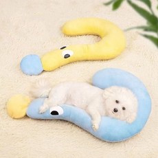 강아지 고양이 베개 사계절 장난감 애견 방석 소형 강아지베개 고양이베개 애견용품 애견매트 고양이담요 rds+7689tK, 1, 소형_옐로우