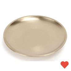 주방 식기 방짜유기 놋그릇 유기 그릇 앞접시 16cm, 유기 디저트접시 16cm