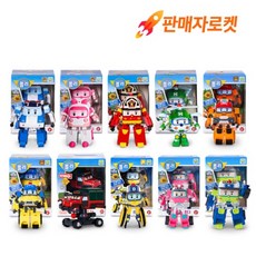 로보카폴리 자이언트팩 변신로봇 4인치 10종 세트(폴리 엠버 로이 헬리 마크 버키 포처 드로니 샌디 키튼), 세트상품, 1개