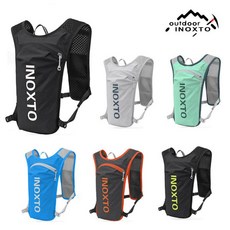 Inoxto 초경량 트레일러닝 백팩 5L 스포츠 등산 마라톤 조끼가방 배낭, 5L-블랙 그린