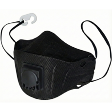 [B편한숨] 하얀들 1급 방진마스크 끈조절 접이식, 블랙, 30개