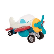 可愛造型飛機模型玩具，色彩鮮豔，組裝簡單，安全無毒，親子互動，輕巧便攜, 1個