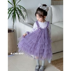 快速出貨 夢幻紫色花朵生日派對童裝公主裙 童趣小姐