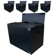 네오비 이사박스 고급벨크로형 5개묶음, 검정, 5개