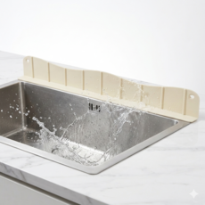 웨이브 실리콘 싱크대 물막이 1+1, 1개, 그레이+아이보리