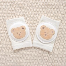 스타도어 유아용 큐트자수 메쉬 무릎보호대 2p, 곰돌이, 1개