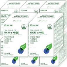 일양약품 혈당 다이어트 건강 바나바 + 카테킨 바나바잎추출물 녹차추출물 비타민B1 B2 비오틴, 8개, 60정