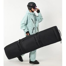 DKS 帶輪雪板包 150L大容量乾濕分離托運板袋, 純黑色165-175cm