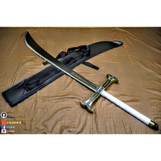 海賊王擬真全金屬刀劍模型/鷹眼米霍克黑刀夜/117cm/2.5kg/海賊王cosplay周邊, 1個, 刀鞘26公分款/單隻劍（含皮鞘）
