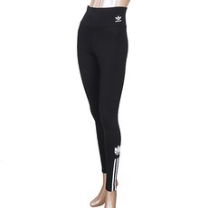 adidas 愛迪達 女款3D LOGO印花3線內搭長褲