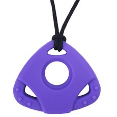 아가프라 실리콘 목걸이 (치발기겸용), 트라이-퍼플, 1개