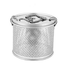 스테인리스 육수 거름망 1호 원형 손잡이형 주방 조리 국물 우려내기 업소용 식당, 1개