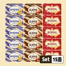 크라운 쵸코하임 47+화이트하임 47g+쿠크다스 화이트토르테 77gx각5개(총15개), 1개