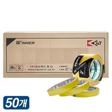 금성 아크릴 투명 테이프 16mmx25M 3등분 50개 1박스 테잎 강력 접착 포장 택배 박스 가정용 사무용 이삿짐