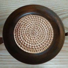 92jade遇見善緣 紫銅壺承 復古圓形乾泡台 養壺仿古茶承 禪意壺墊 蓄水小托盤壺托茶具茶盤壺托干泡臺盤, 1個, 紫銅