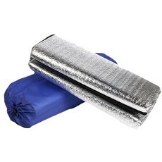 野餐墊 贈束口收納袋 防潮墊 雙層加厚 露營墊 雙面鋁膜, 中款200x200cm