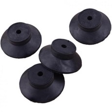 4개 48mmx18mm 검은 고무 패드 진동 아이소레이터 교체용 발 패드, 4개 48mmx18mm 검은 고무 패드 진동 아이소레이