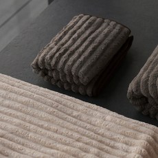 手巾 居家生活 毛巾 洗臉巾 mooin 浴巾 目隱波浪浴巾 浴室, 棕色,浴巾 (89x180cm), 1個