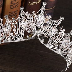 [유마누] 웨딩소품 웨딩촬영머리띠 웨딩헤어핀 티아라 액세서리