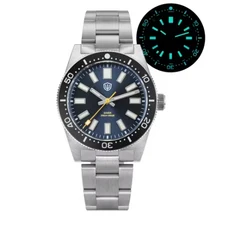 Watchdives WD1965 럭셔리 남성호환 시계 VH31 스윕 세컨드 쿼츠 무브먼트 38mm 조명 20Bar 방수