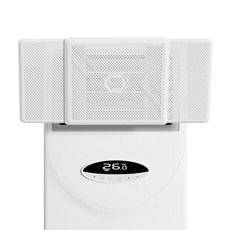 통근창고 무타공 에어컨바람막이 화이트스탠드형 47~58cm, 1개