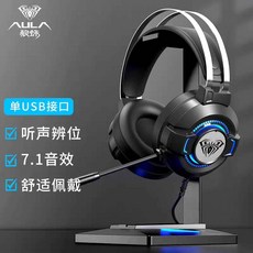 7.1聲道 USB 遊戲電競 入耳式 有線 耳機 帶麥 2.5米長線, 如圖所示, 詳情頁內介紹