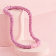 라인플로리 소프트 스프링 다이어트 훌라후프 성인용 복부 운동, 핑크, 1개, 1.5kg