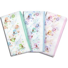 DK大王 日式貓頭鷹雙層紗布長巾長手帕，二重紗紗布毛巾，柔軟親膚，吸水速乾